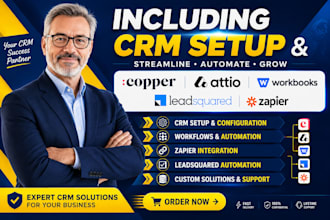 setup copper attio  workbooks leadsquared automation zapier integration