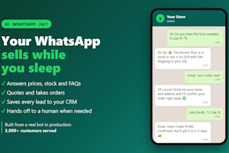 build an ai whatsapp chatbot for sales and customer support