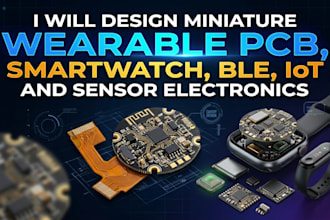 design miniature wearable pcb smartwatch ble iot and sensor electronic
