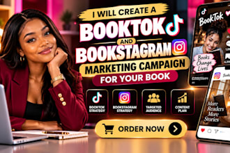 create a booktok and bookstagram marketing campaign for your book