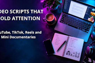 write engaging video scripts for youtube tiktok and mini documentaries