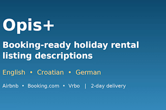 write a booking ready airbnb or holiday rental listing description