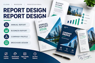 design annual report design business report company profile design brochure