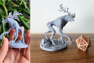 sculpt 3d creature horror monster alien fantasy beast printable model stl file