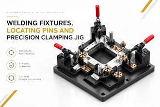 design robotic welding fixtures, locating pins and precision clamping jig design