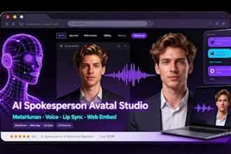do ai spokeperson avatar web app, metahuman avatar