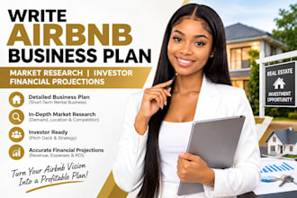 write an airbnb business plan with financial projections for investors and loans