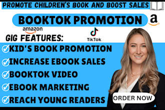 do booktok promotion children book promotion ebook marketing kids book trailer