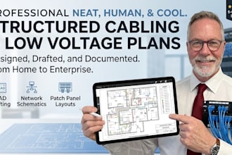 design professional structured cabling and low voltage network plans