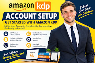 guide you through amazon KDP account setup