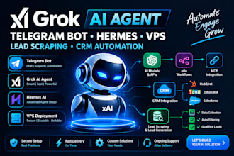 setup grok ai agent xai bot telegram hermes vps grok xai lead scraping bot crm
