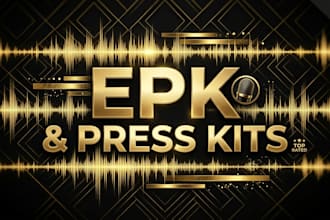 create a compelling electronic press kit biography for musicians and bands