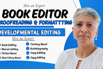 proofread, copy and line edit manuscript book, memoir, novel fiction book editor