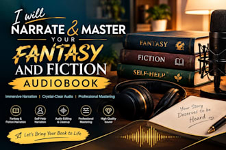 narrate and master your fantasy and fiction audiobook to acx