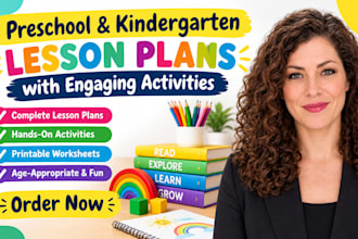 create preschool and kindergarten lesson plans with activities