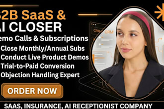 be b2b saas and ai software sales closer for demo calls sales representative