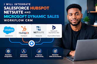 integrate salesforce hubspot netsuite and microsoft dynamic sales workflow CRM