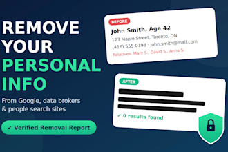 remove your personal info from data brokers and people search sites