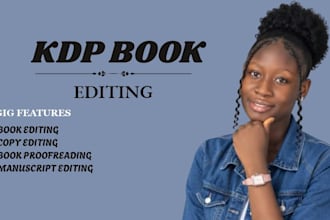 edit your book or ebook for amazon kdp
