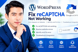fix recaptcha not working,error appears on website,identify and fix error