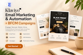 build klaviyo email flows, automation and bfcm email campaigns