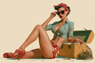illustrate your pinup character