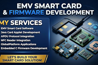 emv smart card, java card applet, apdu, nfc, globalplatform, embedded c firmware