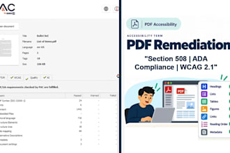 fix PDF accessibility errors and make documents screen reader friendly
