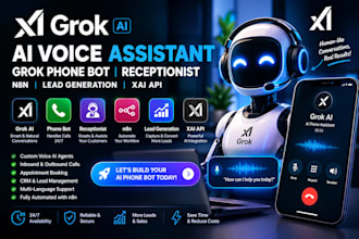 grok ai voice assistant grok phone bot receptionist n8n lead generation xai api