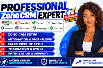 do zoho crm salesiq, thrive, zoho one, routeiq touchpoints, zoho bigin, zoho fsm