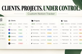 build a custom notion client and project tracker for freelancers