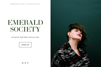 design your landing page on squarespace