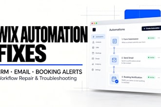 fix wix CRM workflows, booking notifications and email automations