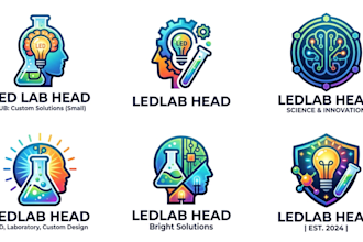 do a custom led, laboratory, and head brand logo