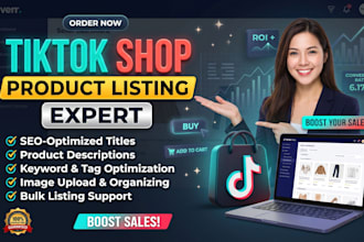 do tiktok product lisitng and SEO optimization