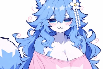 draw a cute custom furry fursona portrait