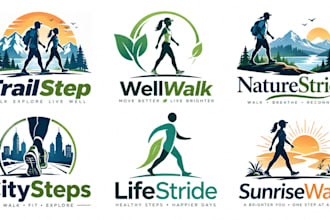design a professional, walking, fitness, wellness, outdoor, lifestyle walk  logo
