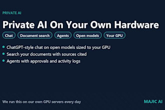 set up a private local ai chat and document search on your own hardware