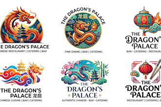 design a custom bar, catering, and chinese restaurant logo