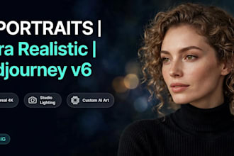 create realistic ai art and ai portrait using midjourney