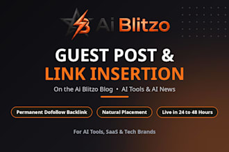publish a guest post or link insertion on ai blitzo ai blog