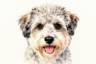 paint a watercolor portrait of your pet or animal