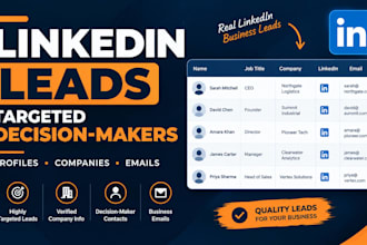 find targeted linkedin leads and decision makers