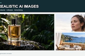 create realistic ai images for products, social media and ads