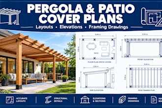create pergola and patio cover plans