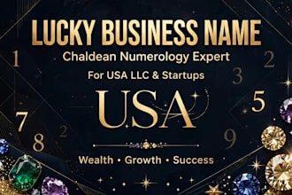 create lucky business name with numerology and gemstones