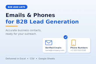 find emails and phones for b2b lead generation