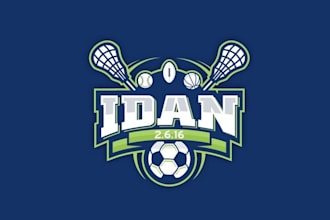 design sporty modern bar mitzvah logo