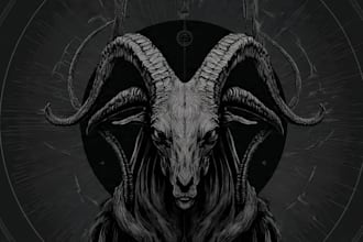create dark art illustration