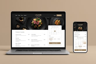 design wix restaurant website with online ordering menus